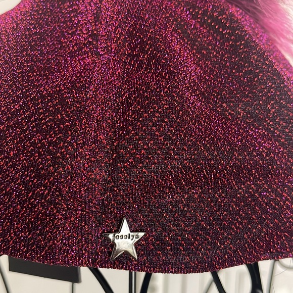 NWT FUSHIA LUREX BASEBALL CAP - Picture 7 of 8